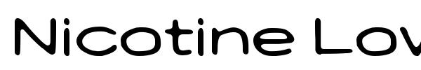Nicotine Love font preview